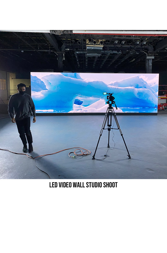 Behind the Scenes for LED Video Wall studio Shoot